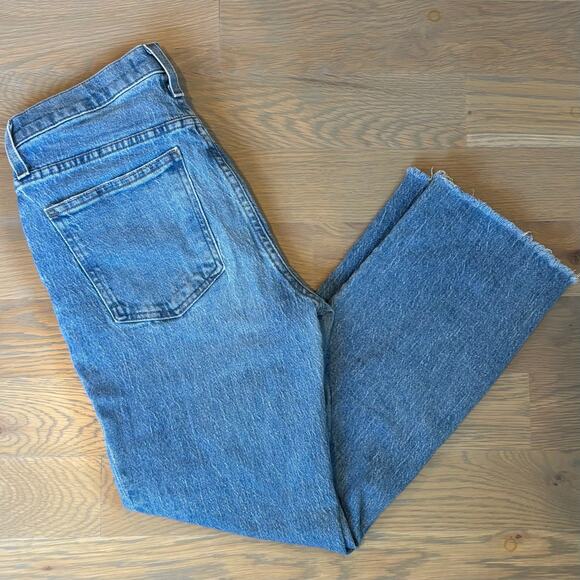 Madewell Cali Demi-Boot Straight Leg Cropped Jeans Stretch Women’s Size 27 - Picture 8 of 9